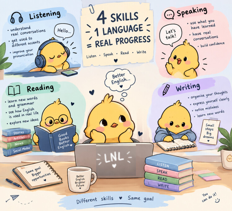 ? Why Should We Work on the four English Skills