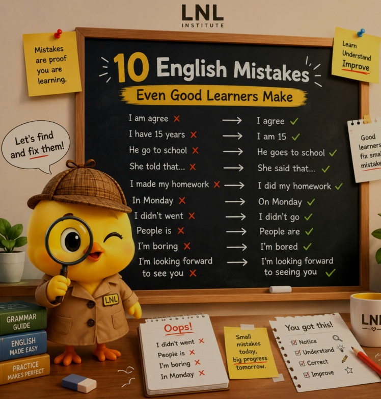  Ten English Mistakes Even Good Learners Make